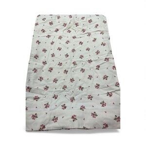 Lands End Home 100% Cotton Floral Print Rose buds-Made in Portugal Pillow Case